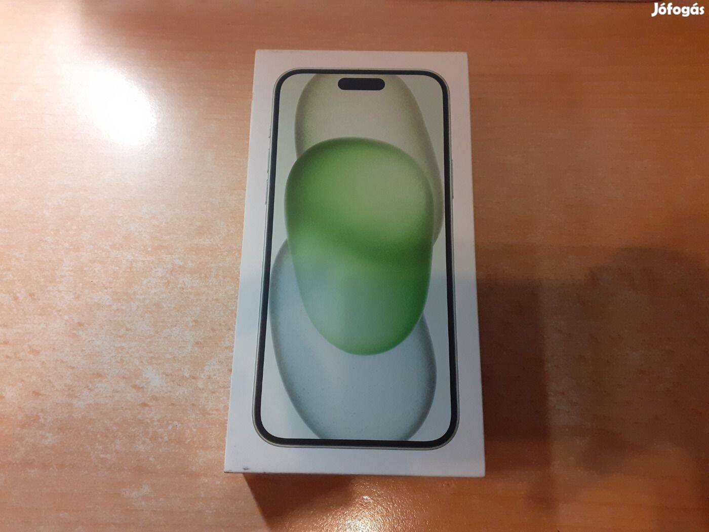 Apple iphone 15 Plus 128GB Új Független Green 3 év Apple Garis !