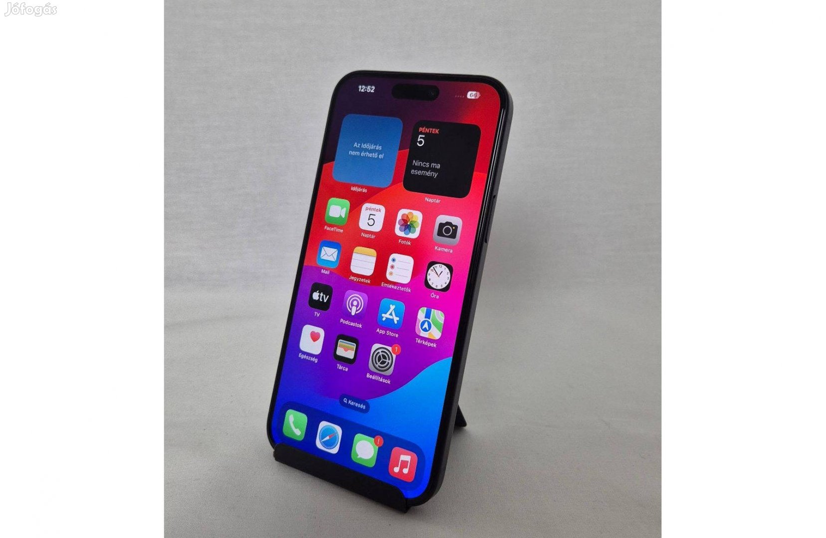 Apple iphone 15 Plus 512GB, fekete, 100% akksi, 1 év garancia, Akciós