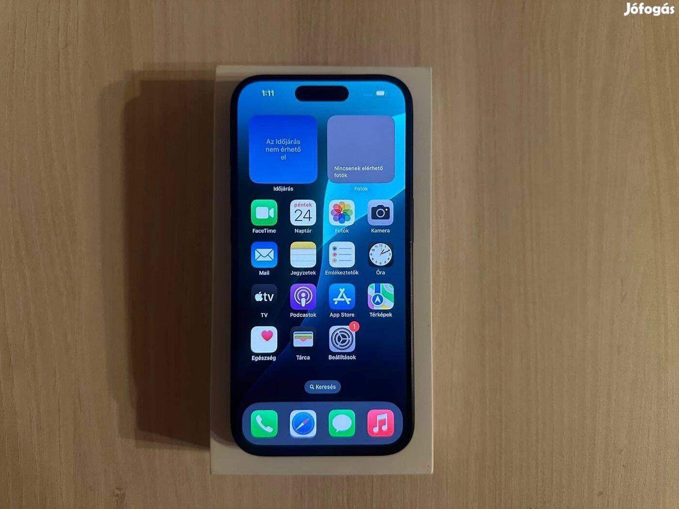 Apple iphone 15 Pro 128GB Független Blue Garis !