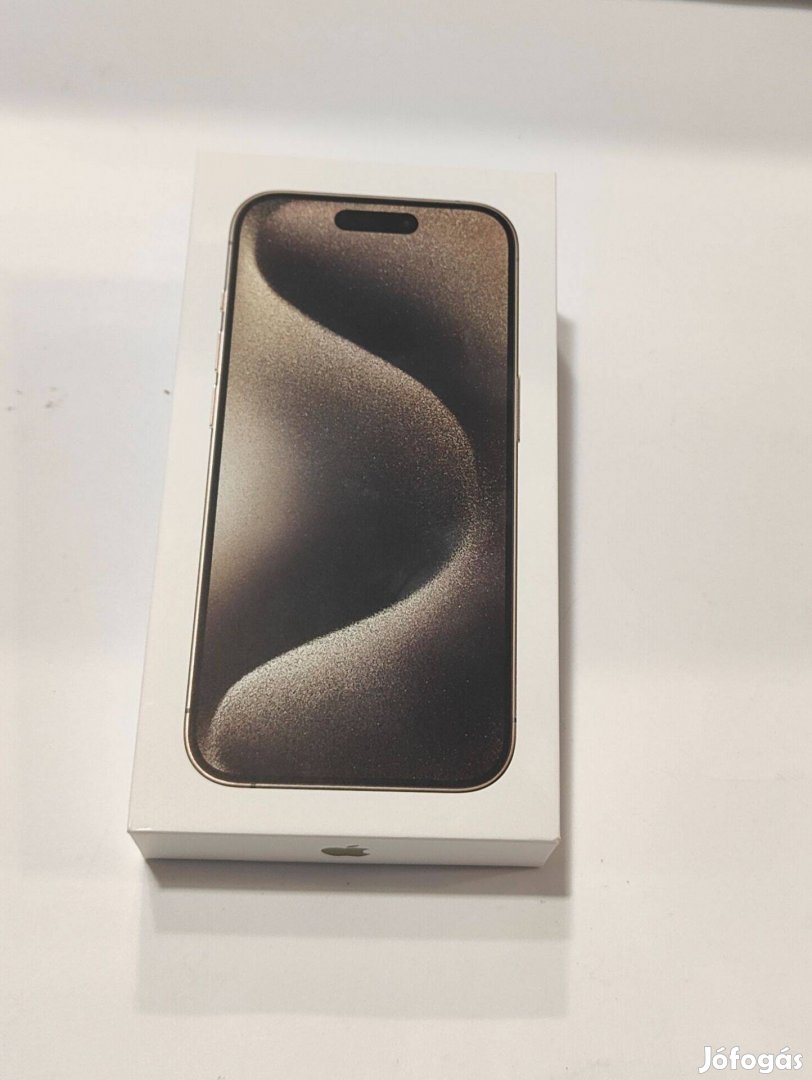 Apple iphone 15 Pro 128GB Titanium Új Kártyafüggetlen Bontatlan telefo