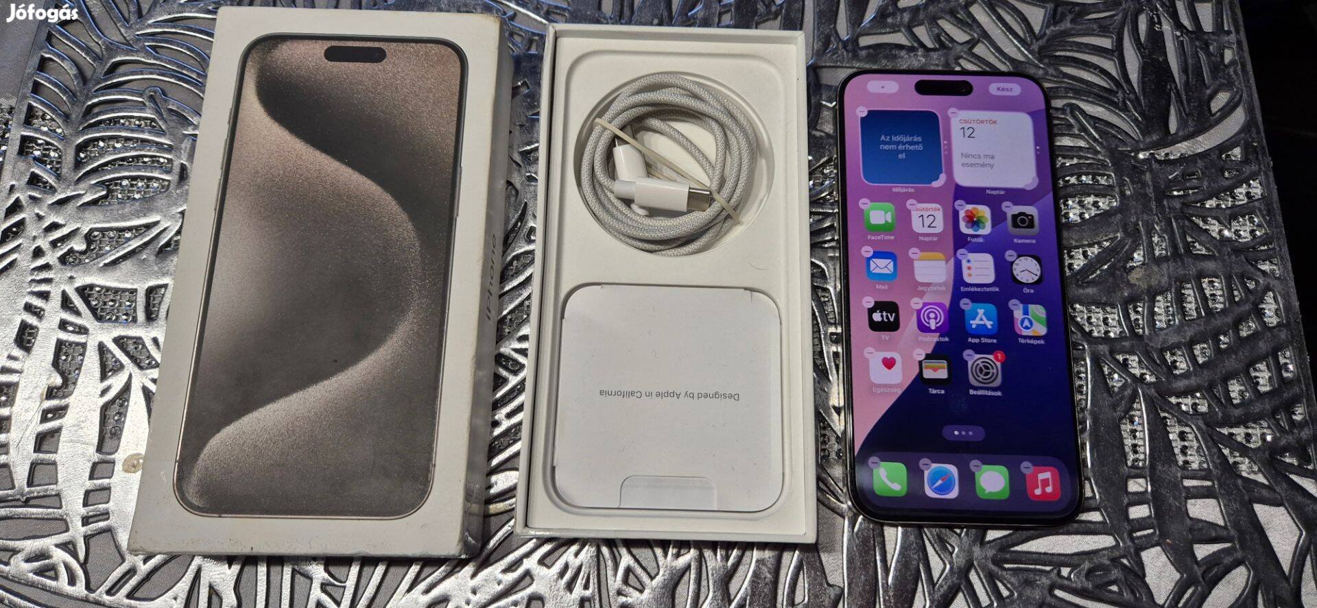 Apple iphone 15 Pro Max 256GB Független Garis 100% Aksi !