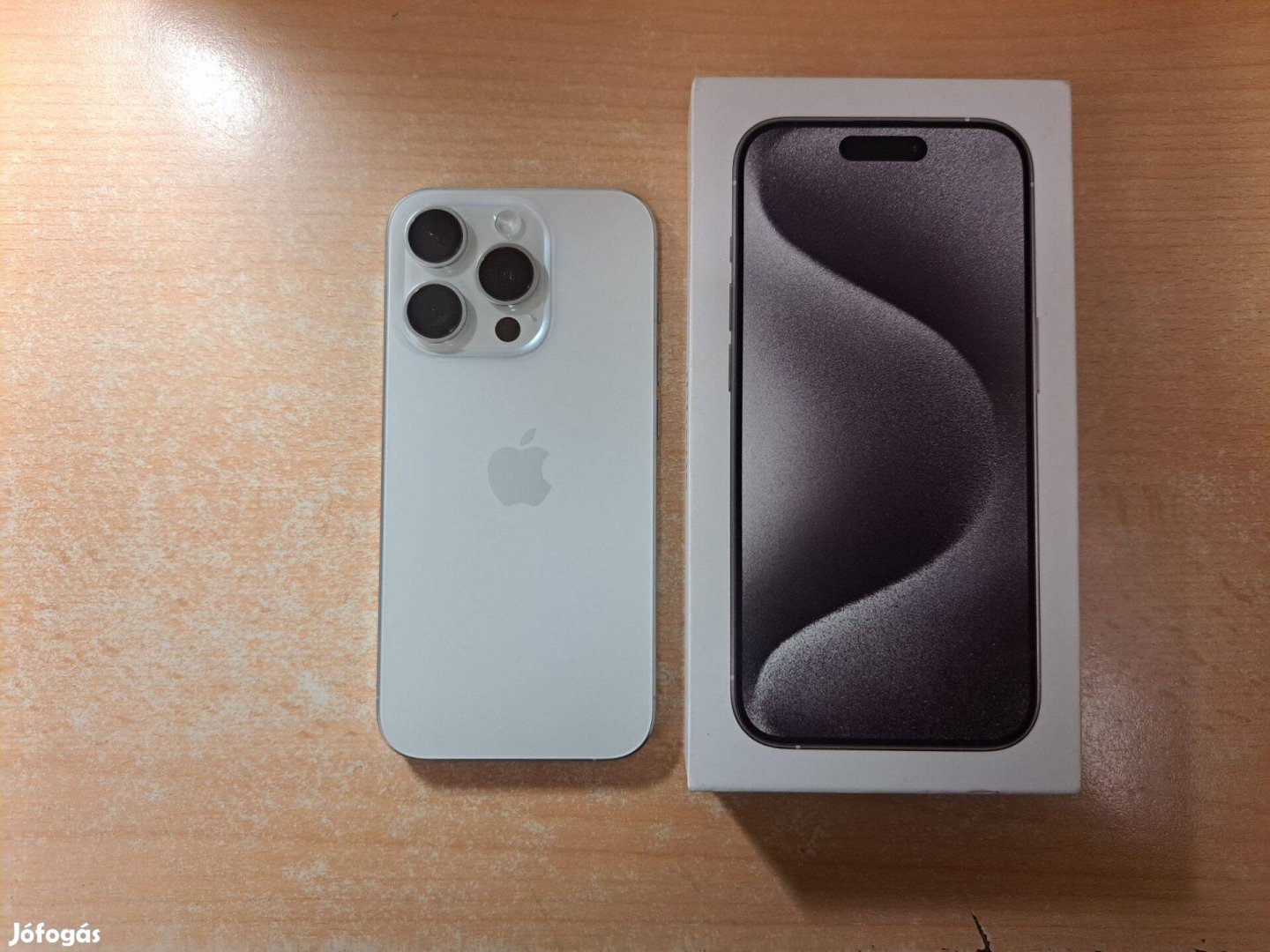 Apple iphone 15 Pro Újszerű Független White 3 év Apple Garanciával !