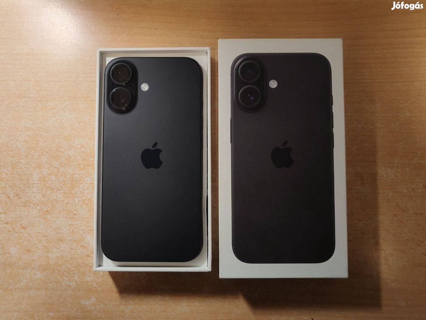 Apple iphone 16 128 Black Független szinte Új Apple Garanciás !