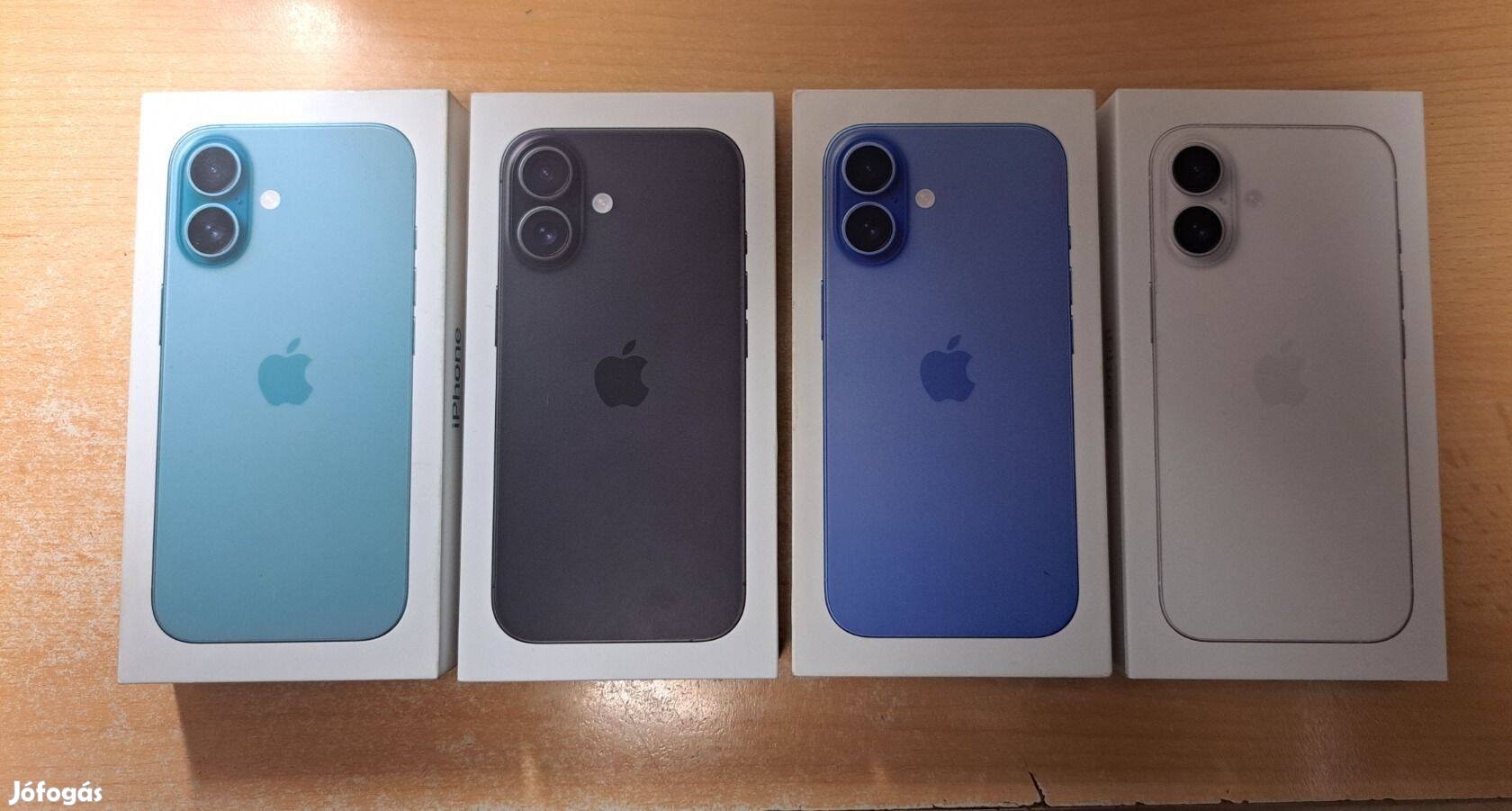 Apple iphone 16 Független Új Fekete 3 év Apple Garanciával !