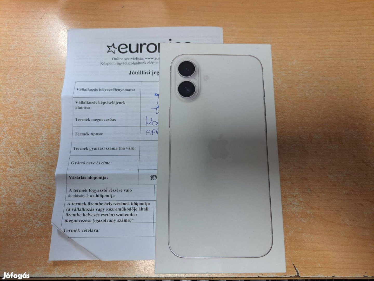 Apple iphone 16 Plus 128GB Független Új White 3 év Euronics Garancia !