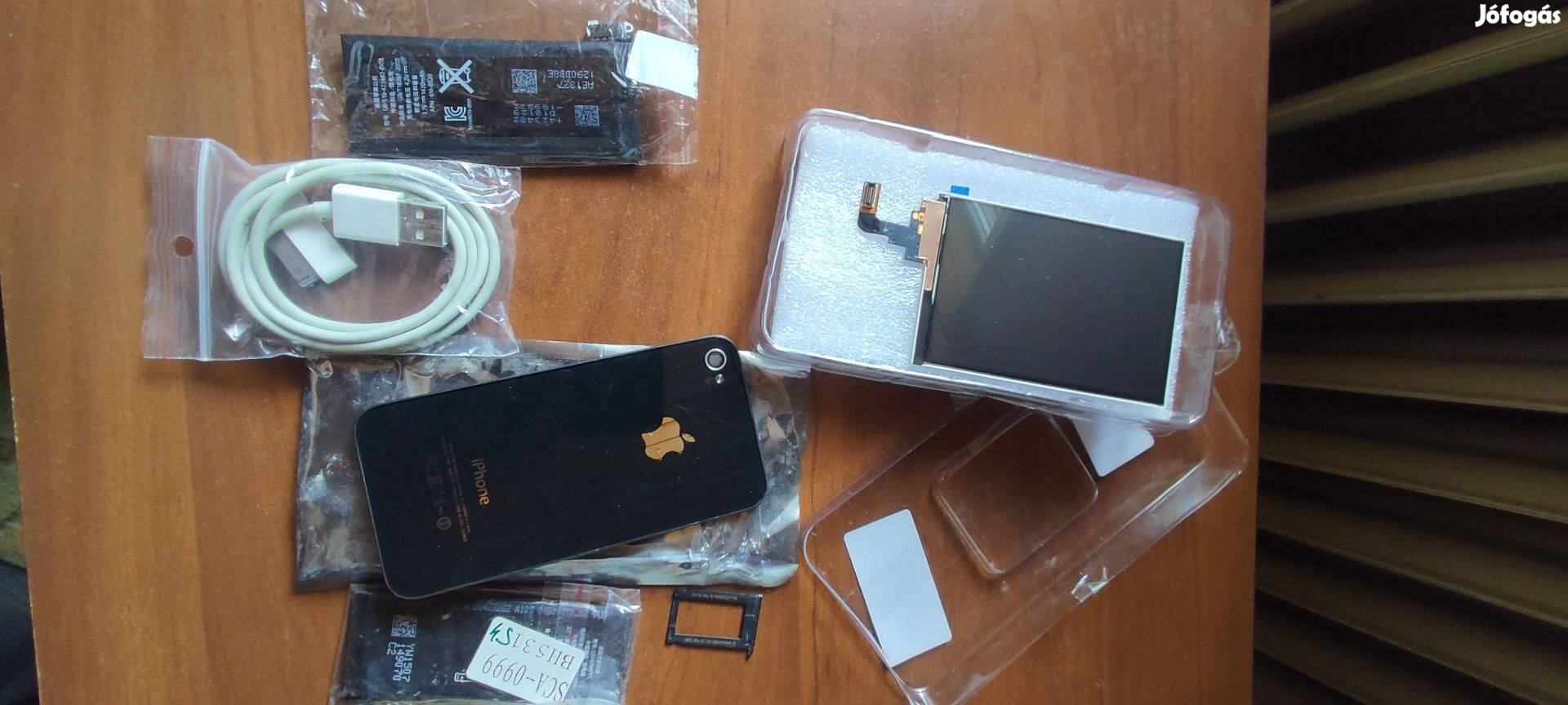 Apple iphone 3 , 4 alkatrészek LCD adatkábel akku