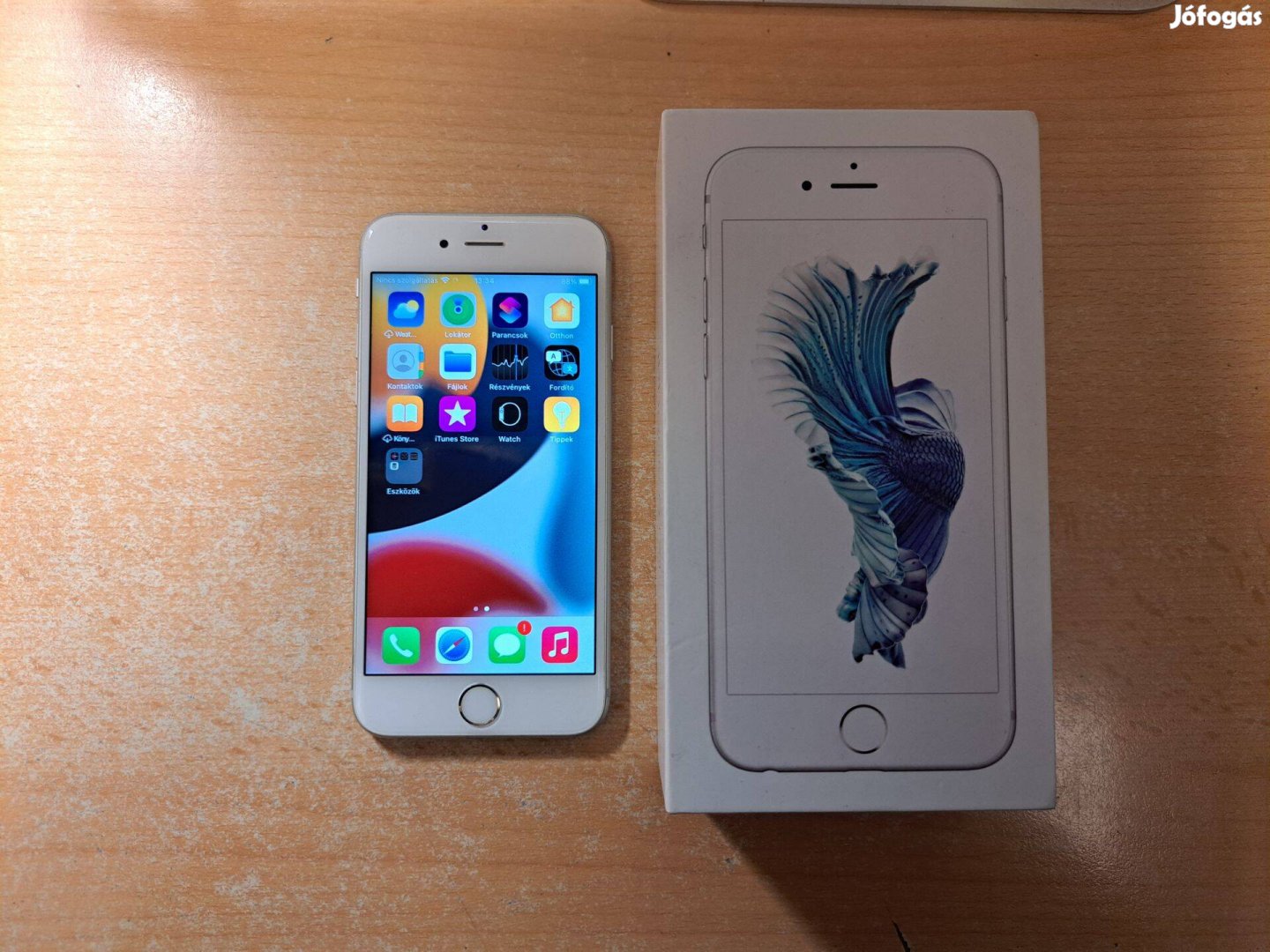 Apple iphone 6S Független Silver Újszerű Garis !