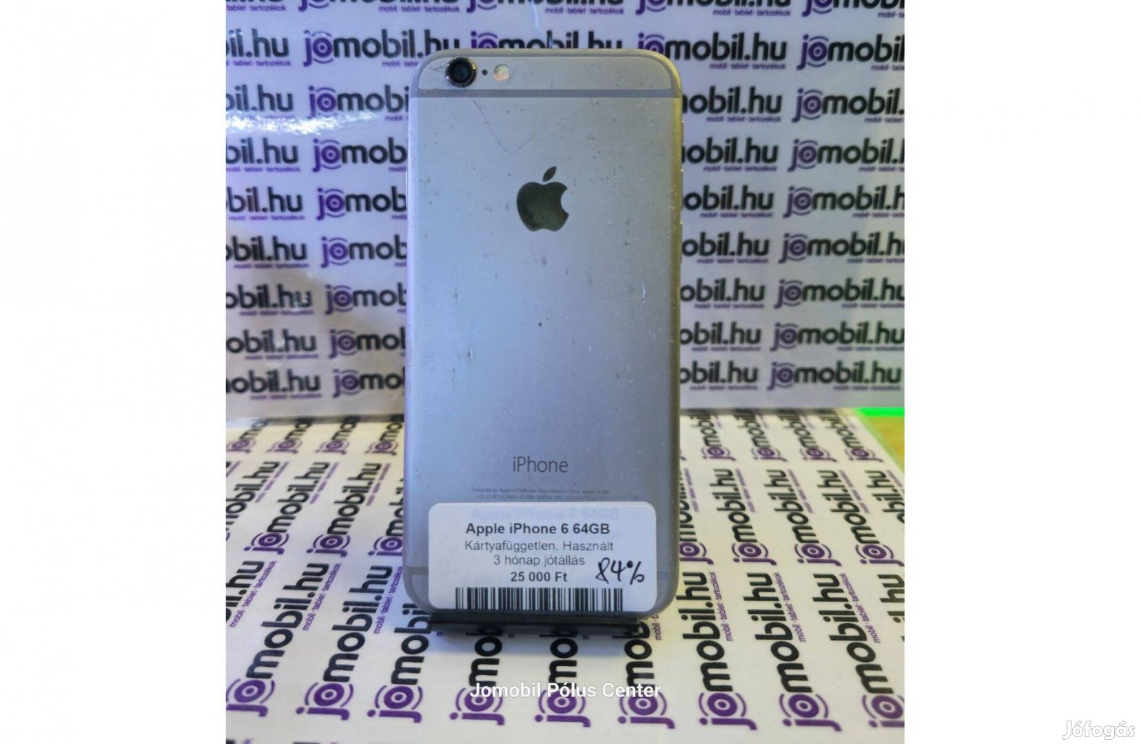 Apple iphone 6 64GB Ezüst Független Jótállással