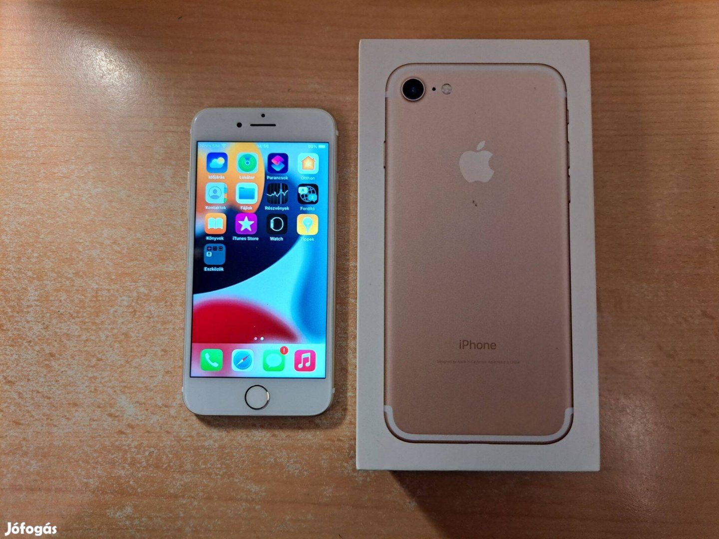 Apple iphone 7 128GB Gold Független Garis 100%-os akku !