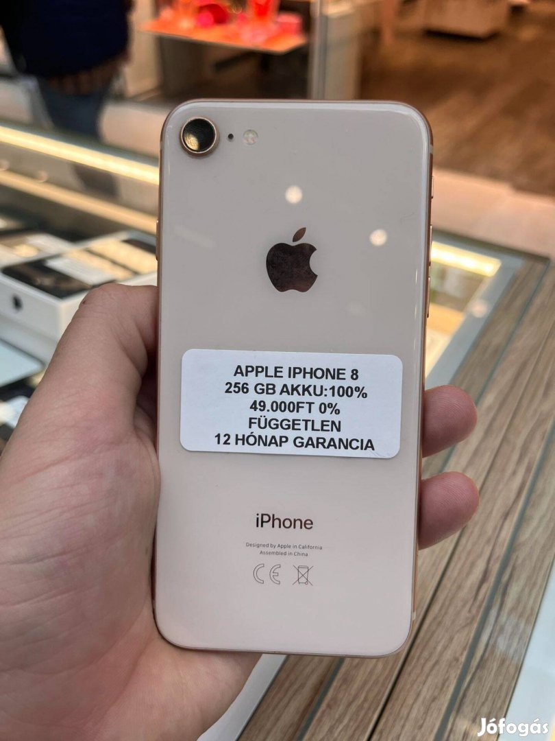 Apple iphone 8 256GB 12 hónap garancia
