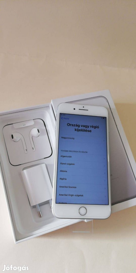 Apple iphone 8 Plus 64GB Fehér Független szép telefon eladó!