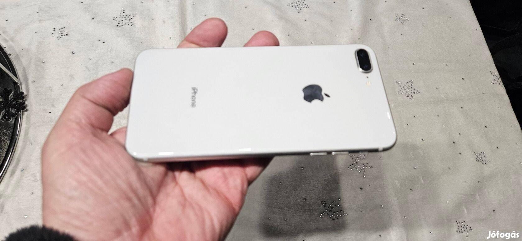 Apple iphone 8 Plus Független Ezüst Garis 100%-os Akkus !