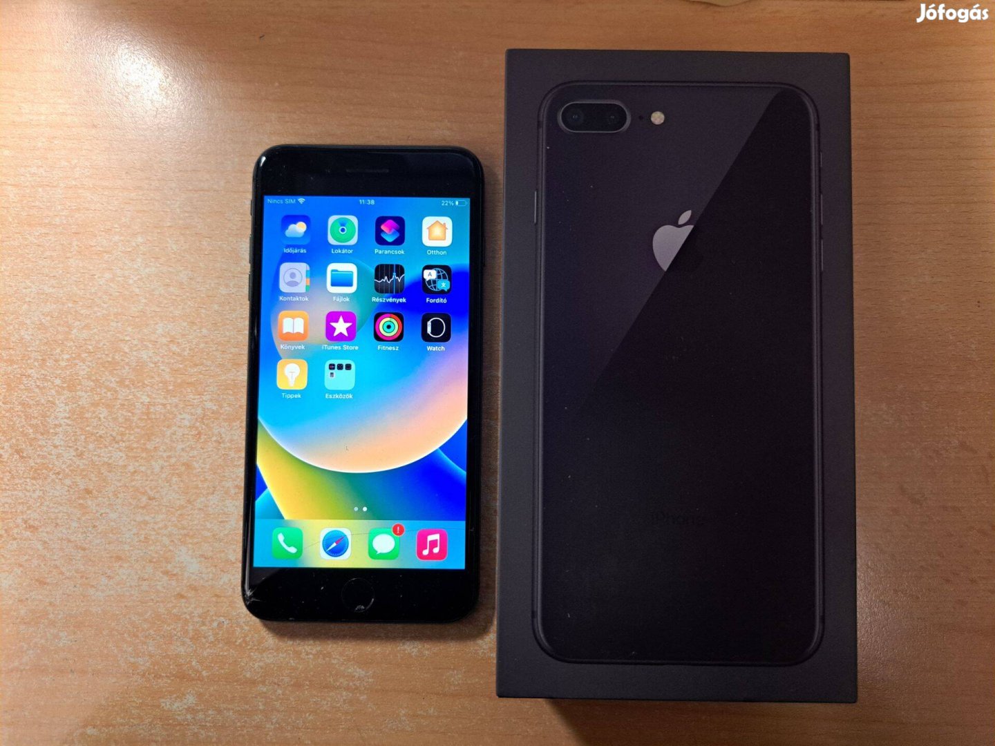 Apple iphone 8 Plus Space Gray Független Garis !