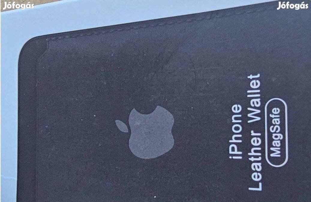 Apple iphone Leather Wallet új eredeti dobozos bör fekete