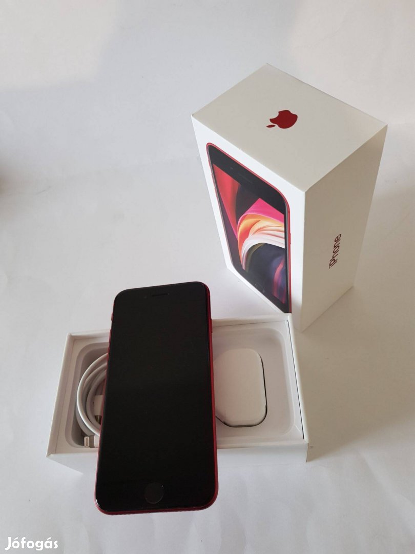 Apple iphone SE 2020 64GB Red Független szép garanciális mobiltelefon