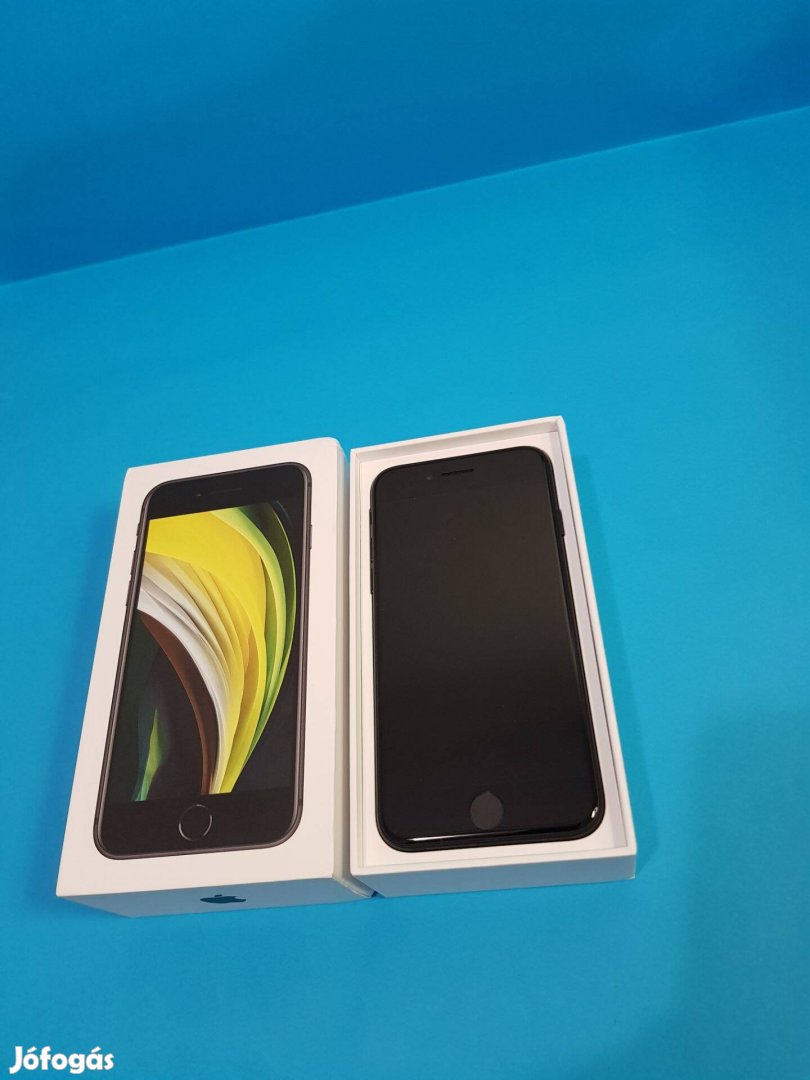 Apple iphone SE 2020 64Gb fekete Független jó állapotú mobiltelefon el