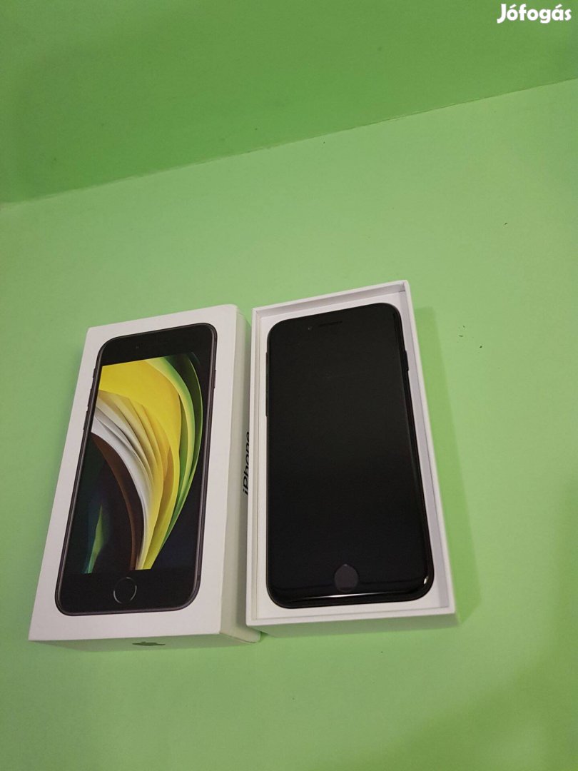Apple iphone SE 2020 64Gb fekete Független jó állapotú mobiltelefon el