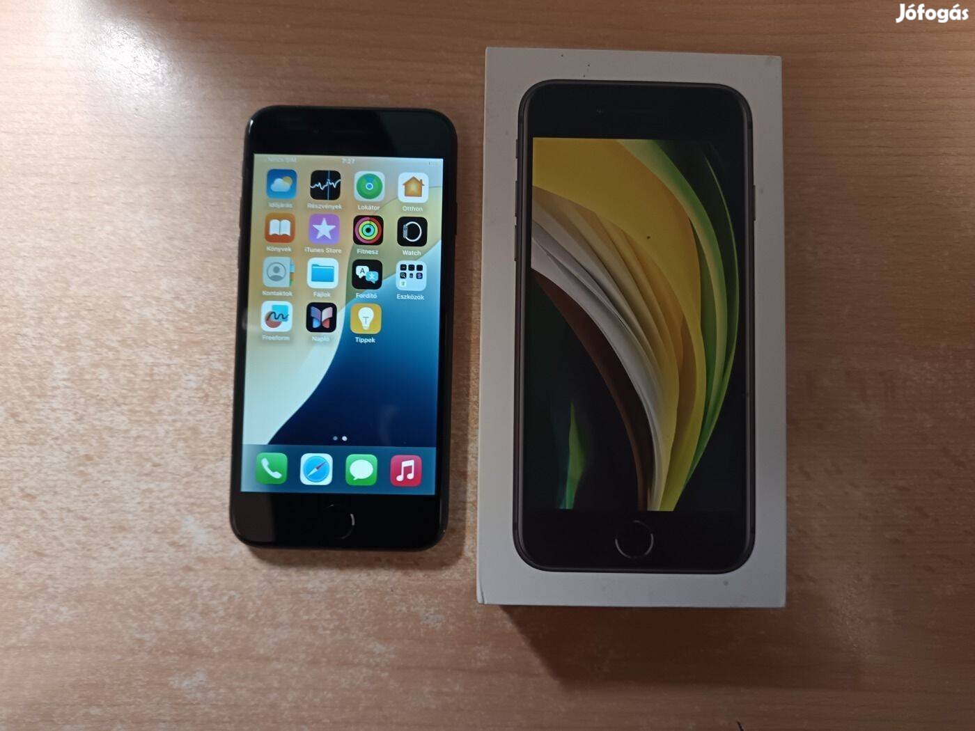 Apple iphone SE 2020 Független Újszerű Black Garis !