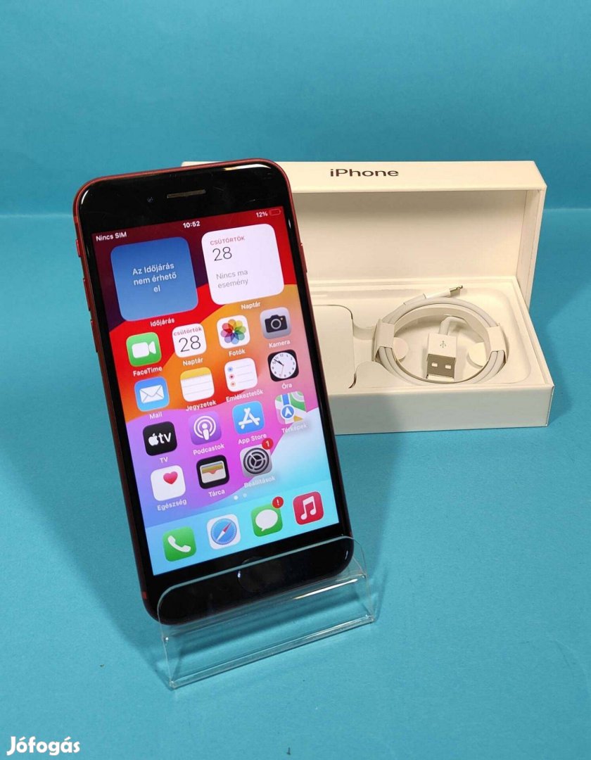 Apple iphone SE 2022 64GB Piros Független szép mobiltelefon eladó!