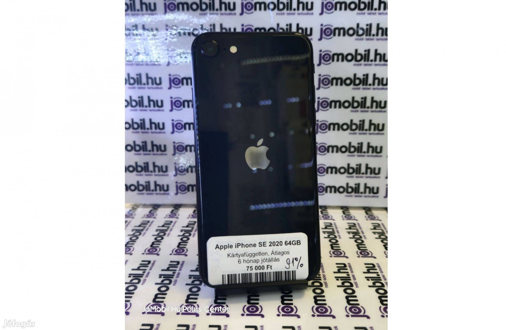 Apple iphone SE "2 2020 64GB Fekete Független Jótállással