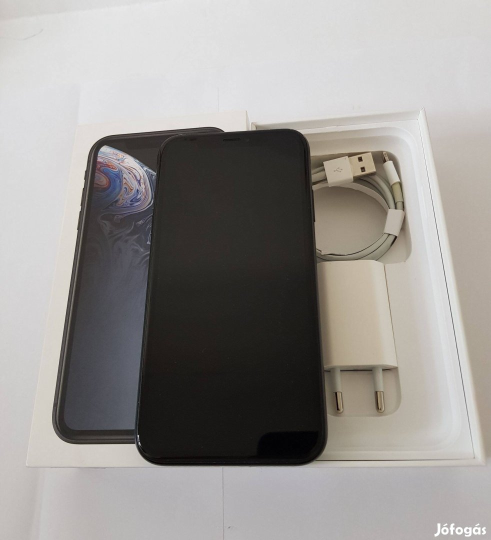Apple iphone XR 128GB Fekete Függetelen szép mobiltelefon eladó!