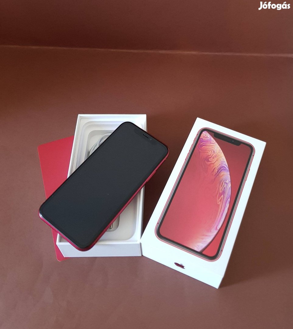 Apple iphone XR 128GB Red Függetelen karcmentes mobiltelefon eladó!