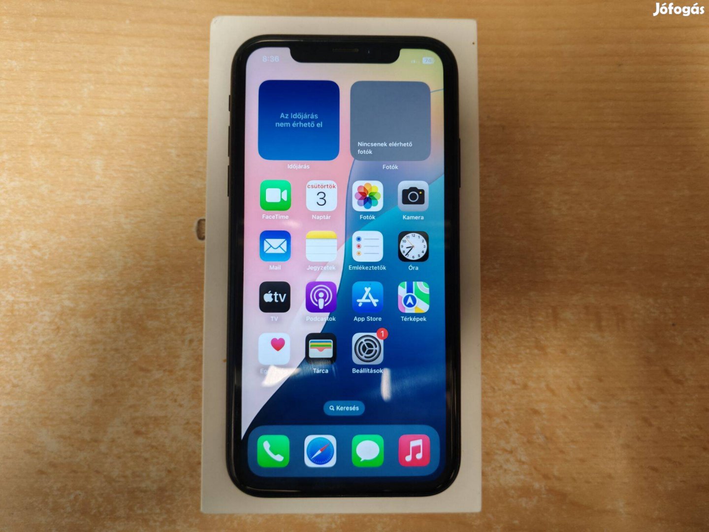 Apple iphone XR Független Újszerű Black Garis !