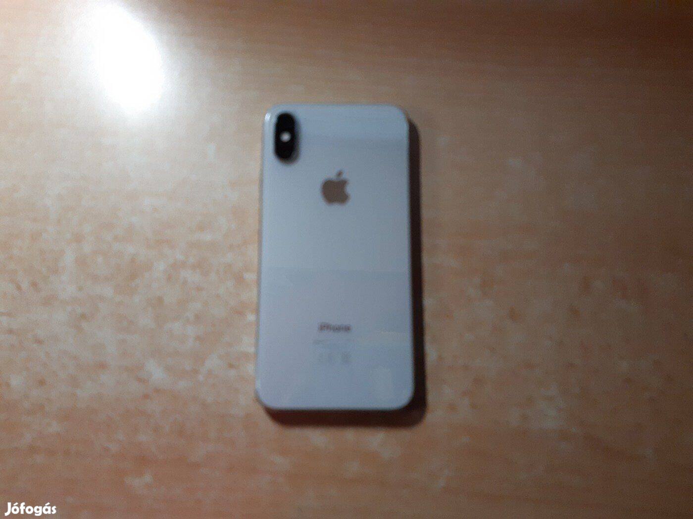 Apple iphone XS Független Újszerű Silver Garis !