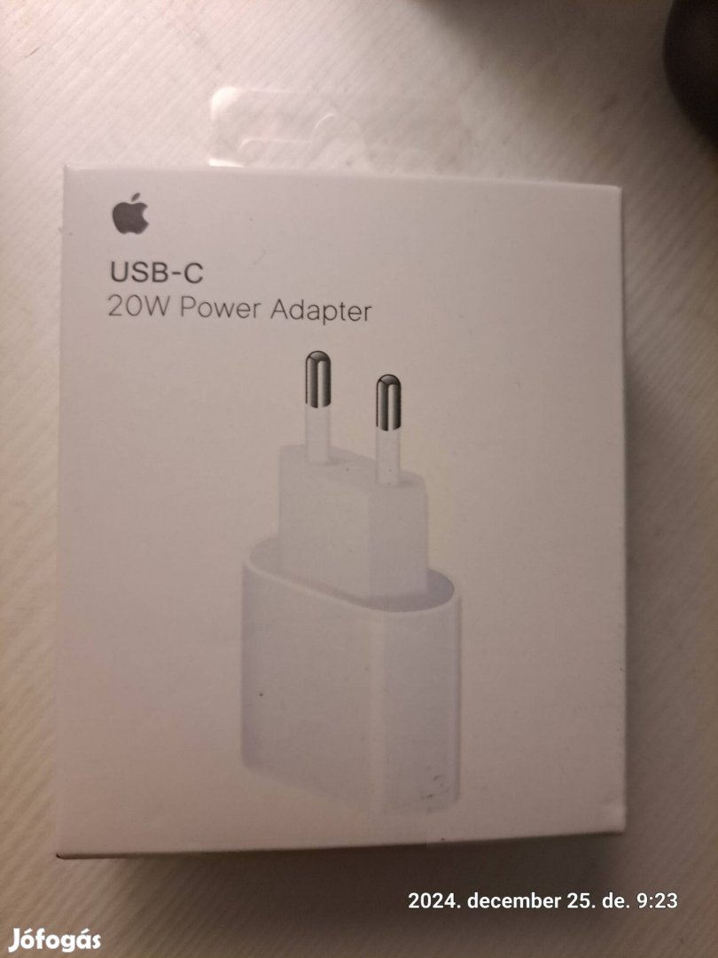 Apple iphone töltő adapter, új, bontatlan, 20W, USB C