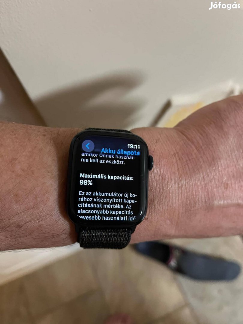 Apple watch 8 45mm, garanciával, számlával.