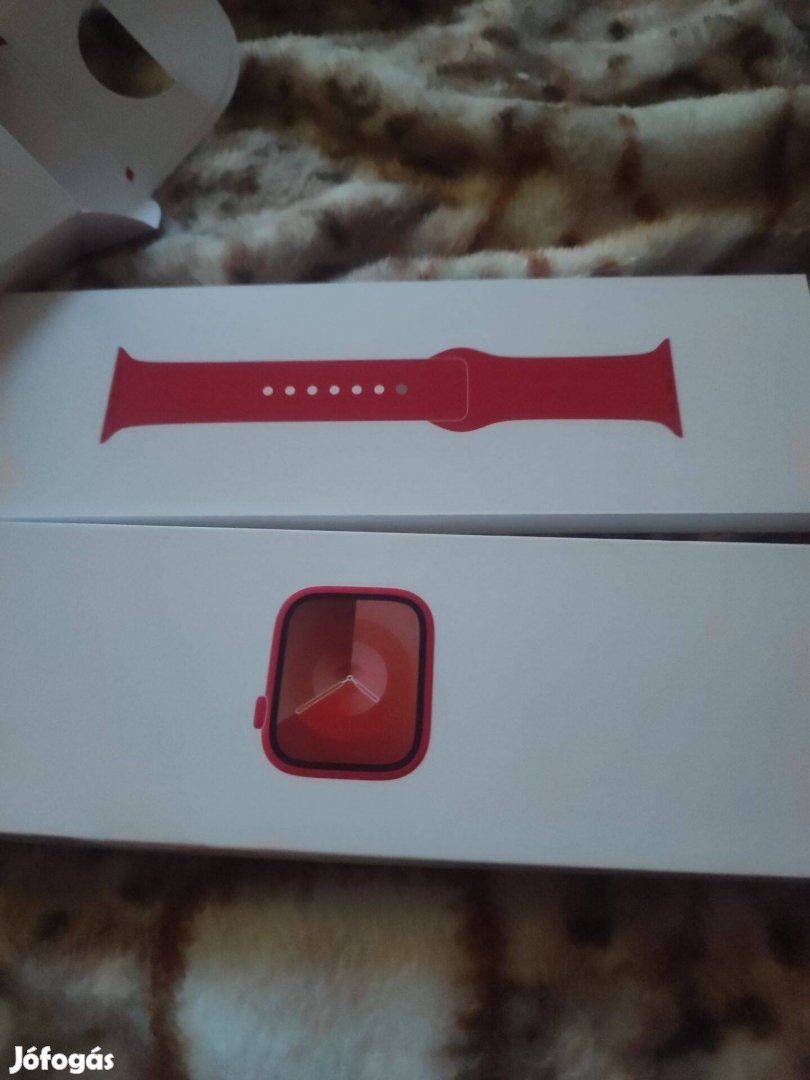 Apple watch Series 9 okosóra piros