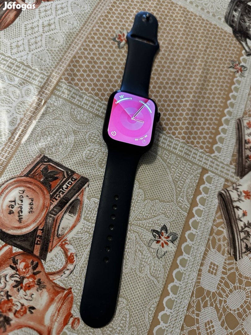 Apple watch series 8 45mm éjfekete okosóra