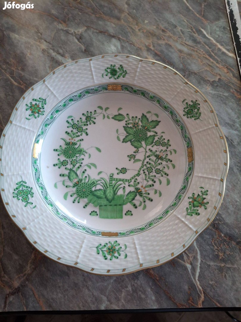 Apponyi-mintás, 6 db Herendi porcelán mélytányér eladó!