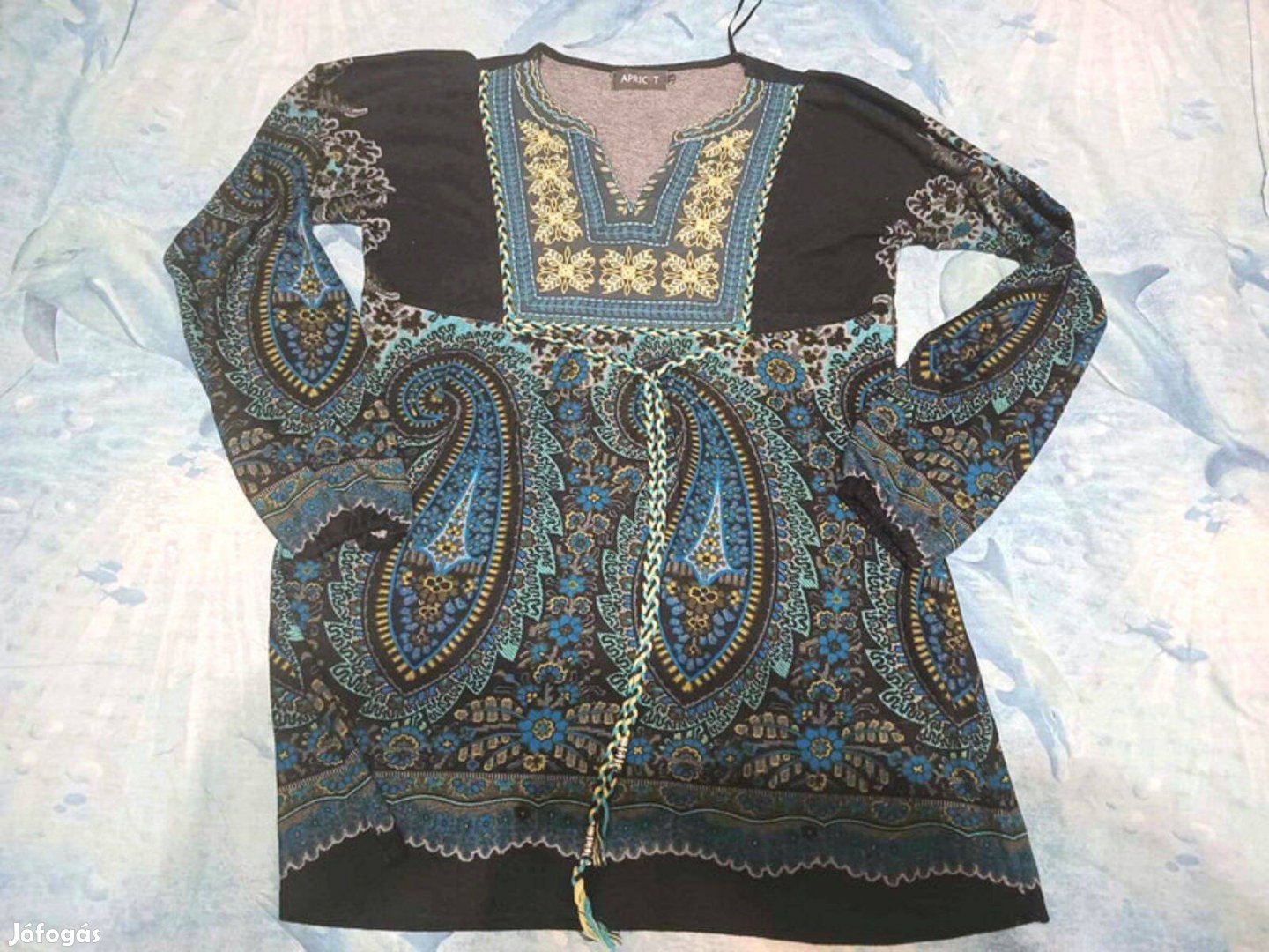 Apricot kasmír mintás tunika L