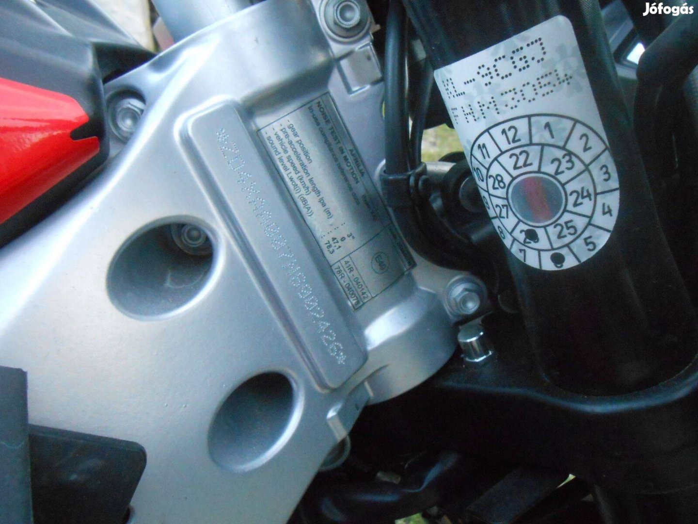 Aprilia RS 125 4T,2023-as ,3150 km-t használt csupasz főváz