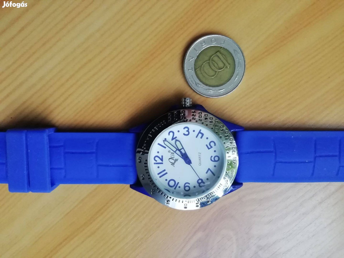 Aqua quartz Női divat óra kék szíjjal új