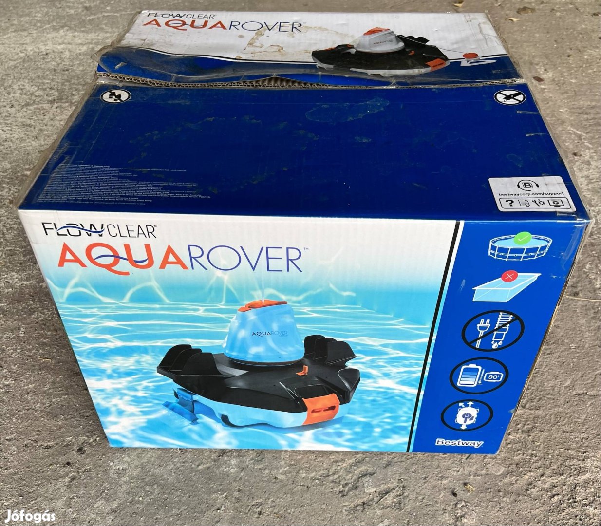Aqua rover akkumulátoros medence robot