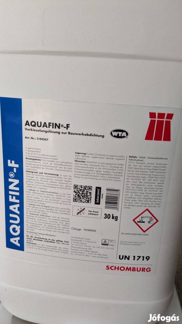 Aquafin-f folyékony injektálószer 10kg