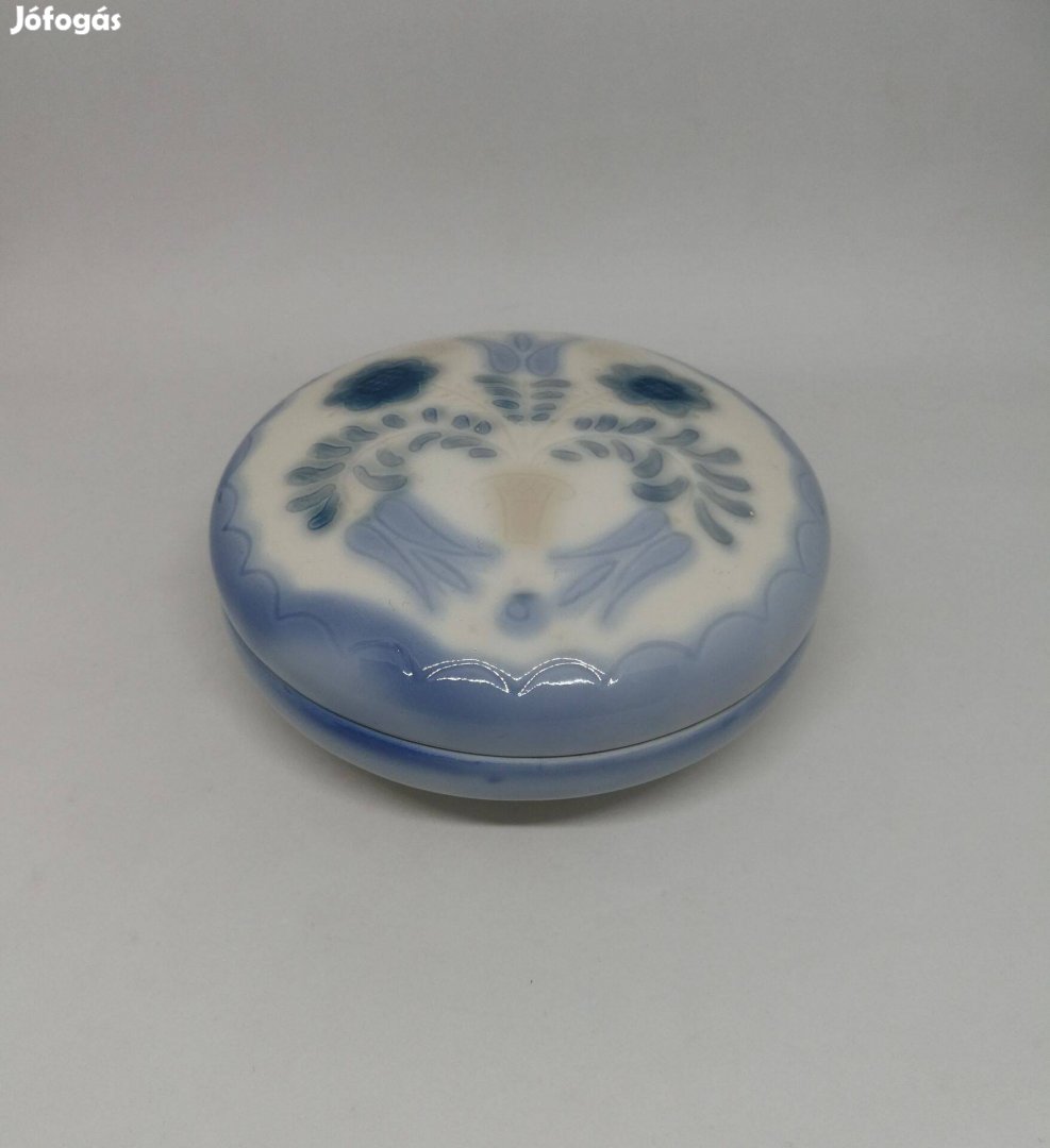 Aquincum porcelán Ékszertartó fedeles bonbonierRitka !