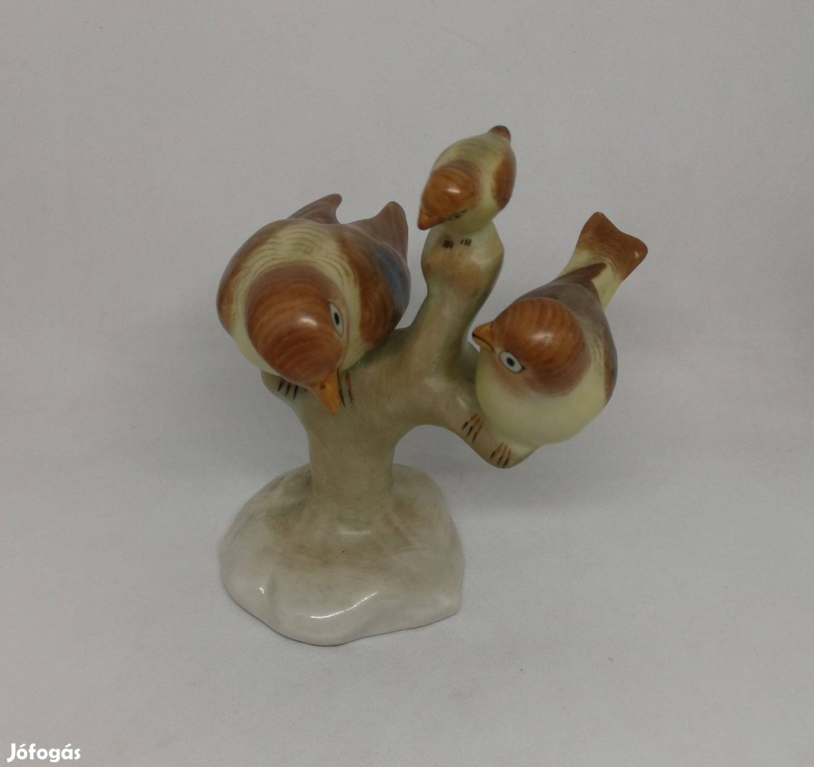 Aquincum porcelán Madár Család Ritka!