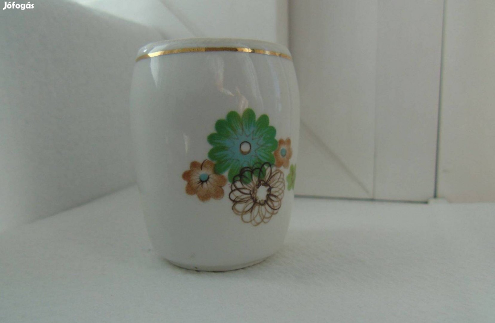 Aquincumi porcelán pálinkás pohár 1975.03.08. 1 db