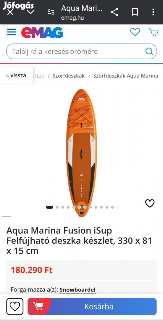 Aqva marine fusion 330 cm sup 