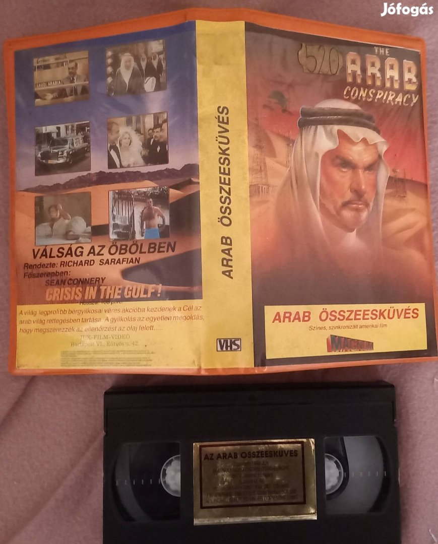 Arab összeesküvés - kaland vhs - Sean Connery