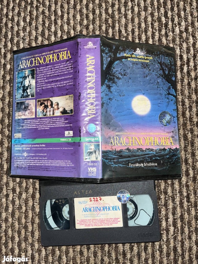 Arachnophobia vhs nagytok horror