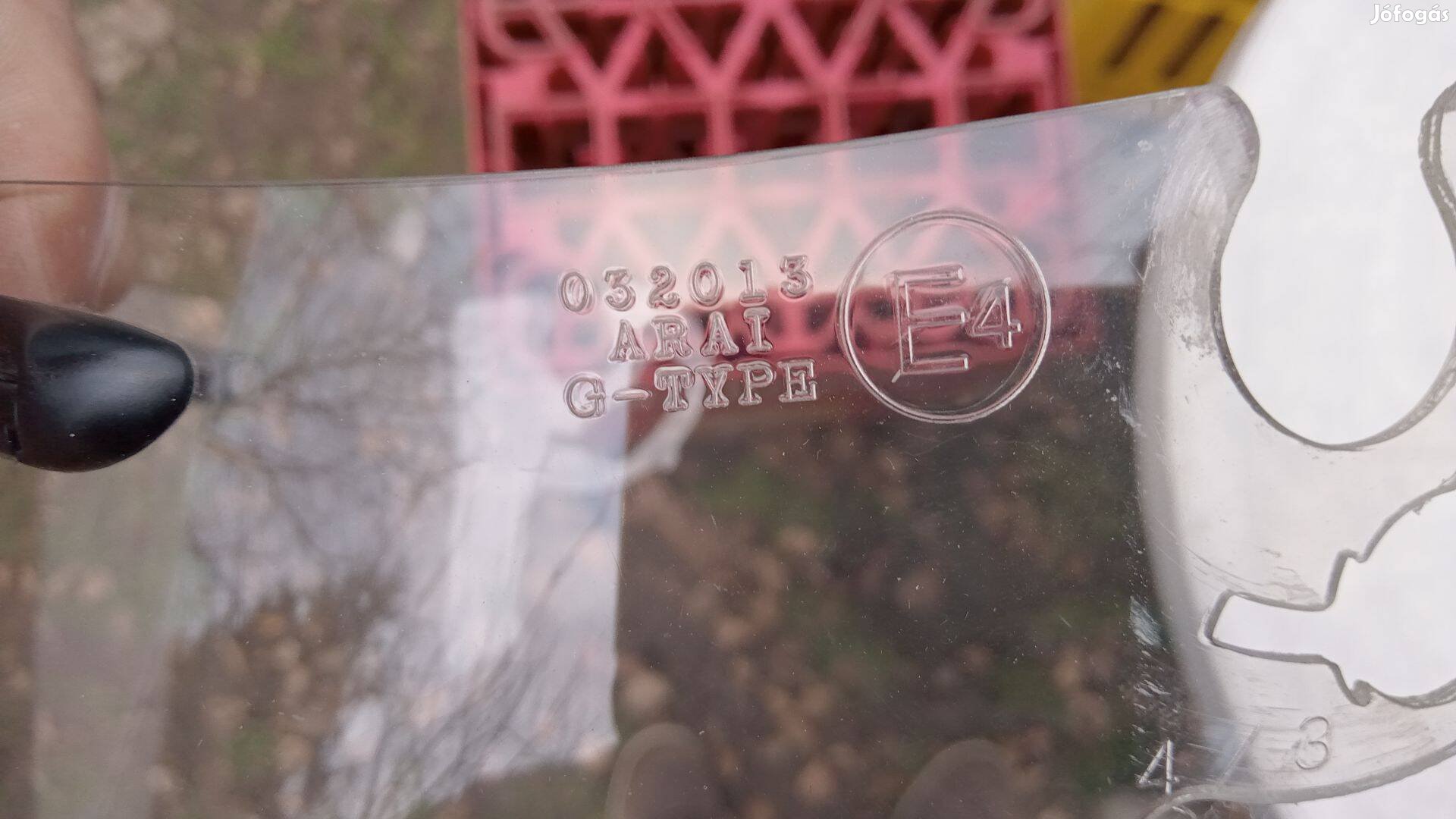 Arai bukósisak rostély, plexi