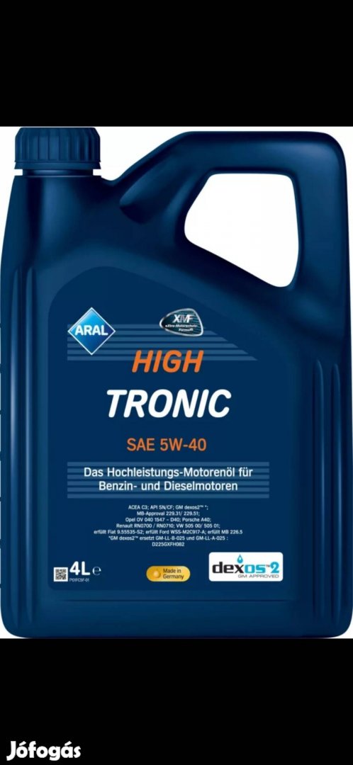 Aral 5w-40 motorolaj 4liter