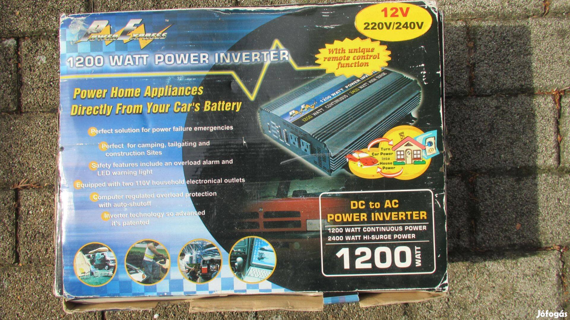 Áramátalakító 12 Volt- 220 volt inverter