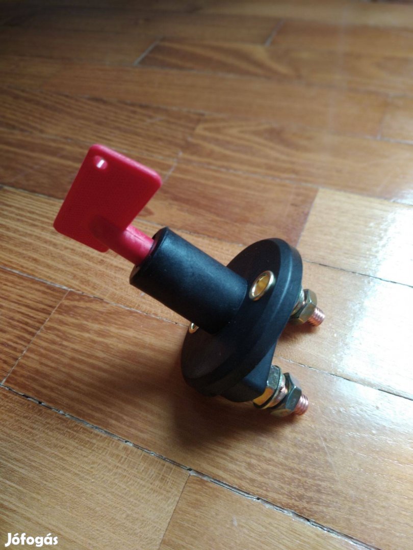 Áramtalanító leválasztó kapcsoló 12 Volt/24 Volt kivehető kulccsal, új