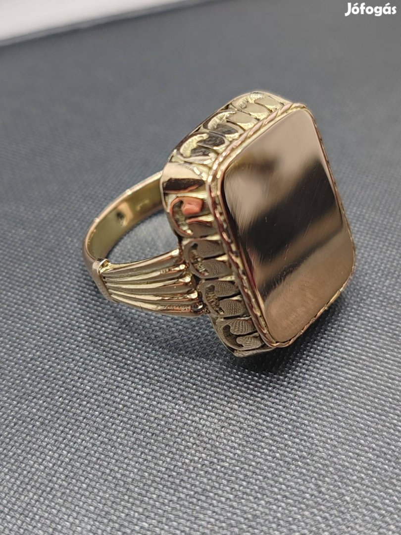 Arany 14k mfj sárga pecsétgyűrű antik 19000ft/g