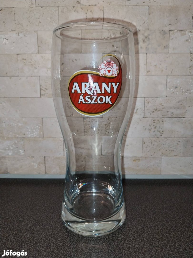 Arany Ászok sörös pohár 0,5 liter 20x8 cm